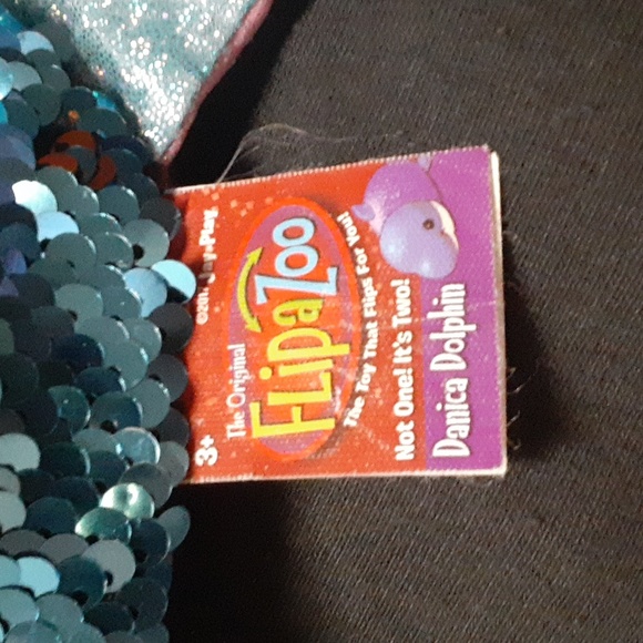 Flip A Zoo Danica Dolphin/Plushes Seal Reversible Plush, Great Condition - Picture 3 of 4